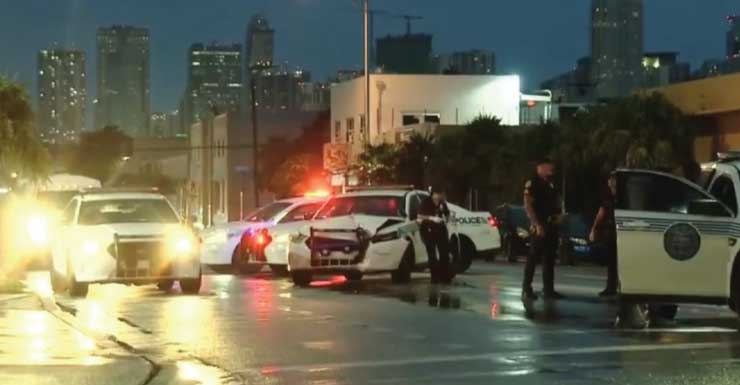 Dos accidentes que involucraron oficiales en Miami dejan a 3 policías de Miami hospitalizados en condición estable