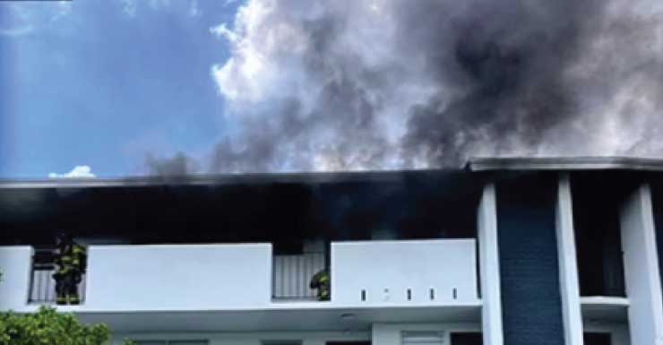 Equipos extinguen incendio en complejo de apartamentos en el noroeste de Miami-Dade; 3 hospitalizados