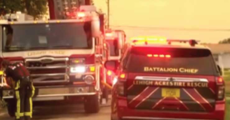 Equipos extinguen incendio en una vivienda en Fifth Avenue, en Lehigh Acres