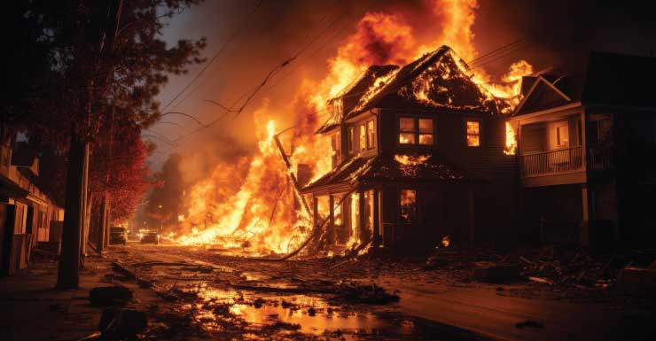 Incendio consume un Airbnb y una vivienda vecina en Weeki Wachee