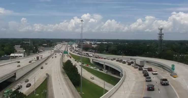 Reabren los carriles tras accidente en la I-10 entre Roosevelt Boulevard y McDuff Avenue