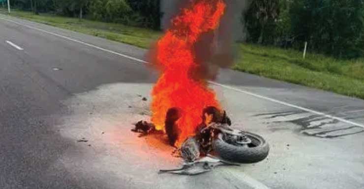 Accidente de motocicleta provoca el cierre de I-95 en dirección sur en el condado de Martin