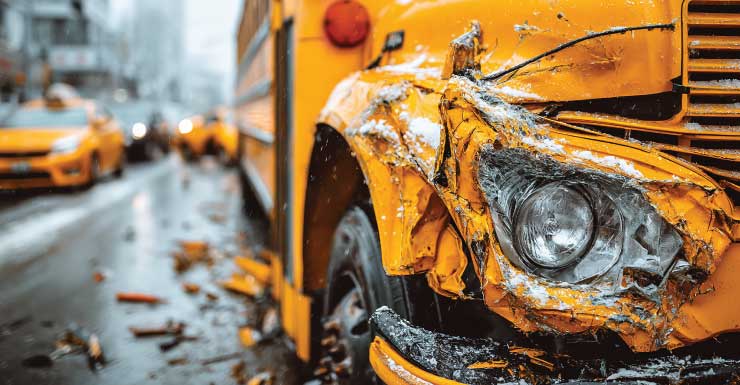 No hubo heridos después de que un autobús escolar sufriera un accidente en Joel Boulevard y David Avenue en Lehigh Acres