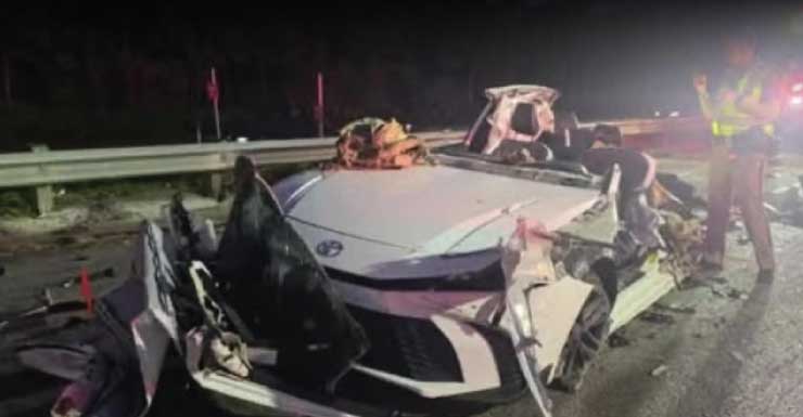 Paciente trasladado en helicóptero después de un accidente que involucró un camión semirremolque en la I-75 cerca de la salida de Tuckers Grade en el condado de Charlotte