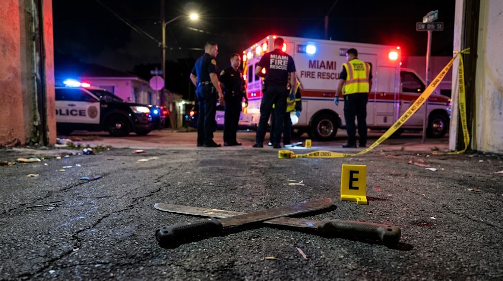 Reportan heridos de gravedad en Miami tras un asalto matutino con machete