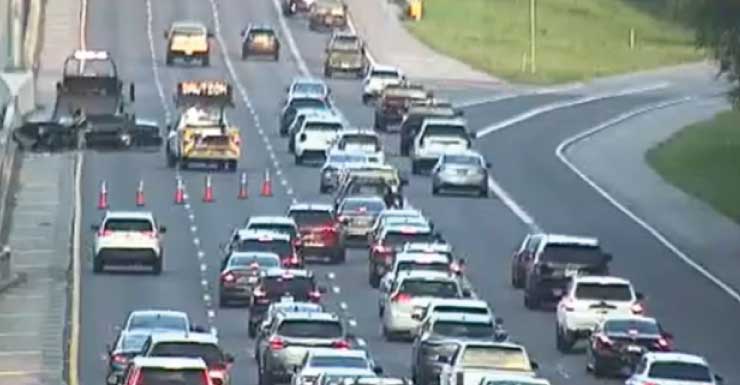 Alerta de tráfico: 2 carriles en dirección este cerrados en Butler Blvd. en Kernan Blvd. debido a un accidente con heridos