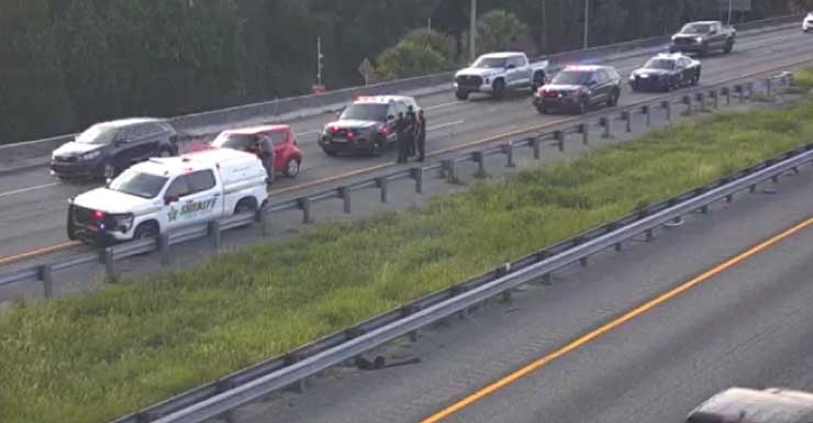 Alerta de tráfico: Patrulla policial involucrada en accidente en I-295 Sur en Atlantic Blvd.; carril izquierdo bloqueado