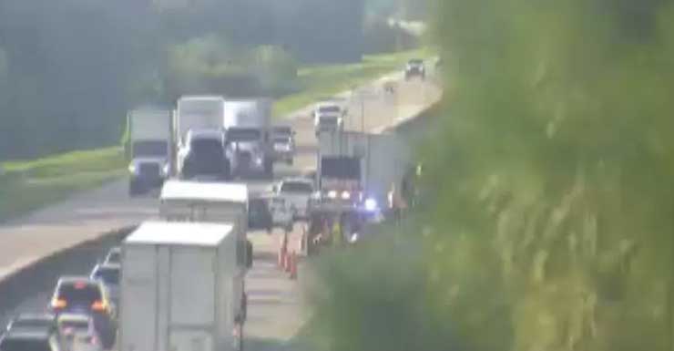 Accidente bloquea todos los carriles en dirección sur de la Turnpike en el condado de St. Lucie