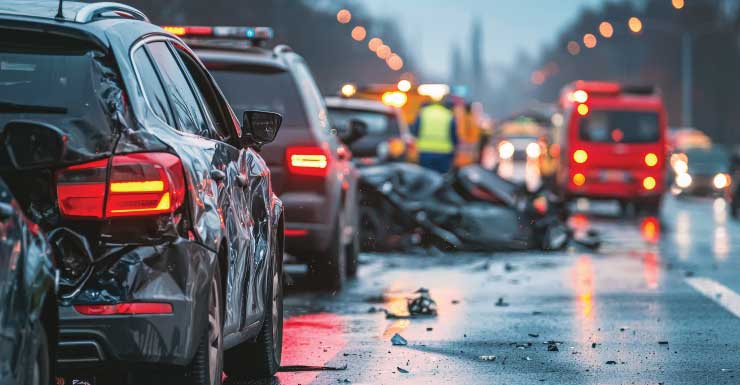 Accidente de varios vehículos cierra carriles en dirección sur de la U.S. 19, en Pinellas