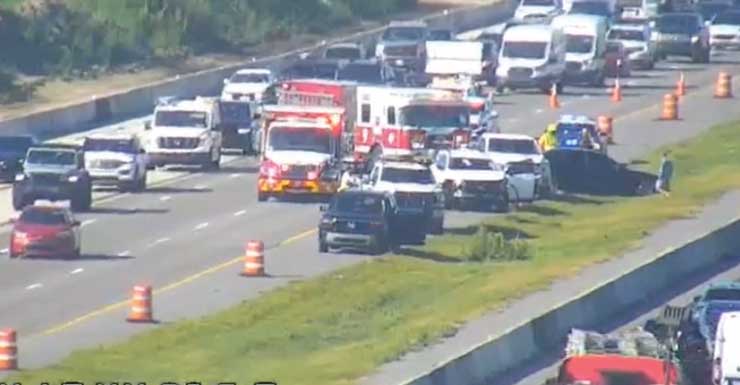 Conductores enfrentan retrasos de 30 minutos tras un accidente en la I-75 durante la hora pico del lunes por la tarde