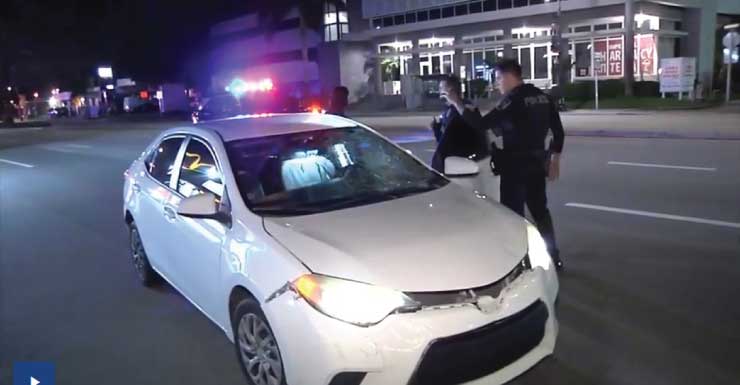 Peatón muere tras ser atropellado por un automóvil en Hallandale Beach