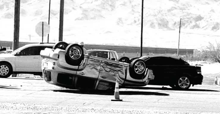 Se registra accidente en Clark Road y South Lockwood Ridge Road